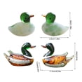thumbnail image 3 of Miniature Glass Duck Figure Animal Miniature Figurines Handmade Duck Statue, 3 of 12