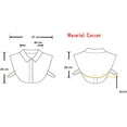thumbnail image 4 of LoudSung False Collar Detachable Half Shirt Blouse Fake Collar Elegant Embroidery Rhinestones Crystal Decorative Dickey Collar Designs for Women Girls, 4 of 6