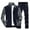X-Blue, variant on Tracksuit Set for Men Winter Clothes Athletic Sports Casual Full Zip Warm Jogging Sweatsuit Gym Sweat Suits, Grey, Size M