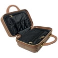 thumbnail image 4 of Hard Shell Cosmetic Travel Case, Mocha Mousse, 1 Count, 4 of 4