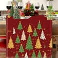 thumbnail image 6 of Beautynvta 5 Pcs Christmas Table Runner and Placemats Set, Non-Slip Printed Linen Dining Table Mat Set, Heat-Resistant Table Liner for Holiday Kitchen Dining Room Party Decor, 6 of 6
