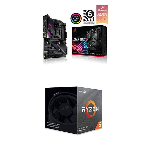 Asus Rog Strix X570 E Gaming Atx Motherboard And Amd Ryzen 5 3600x 6 Core 12 Thread Walmart Com Walmart Com