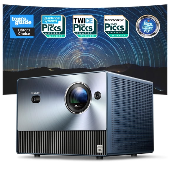 Hisense C1 Trichroma Laser 4K UHD Mini Projector with Dolby Vision, Dolby Atmos, & 1,600 Lumen Brightness