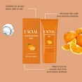 thumbnail image 3 of Facial Exfoliating Gel, Orange Enzyme Hydrating Facial Scrub, Deep Cleansing Moisturizing Orange Peeling Gel, Remove Blackheads, Rejuvenating Skin Repair for All Types Skin, 3 of 9