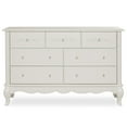 thumbnail image 3 of Evolur Aurora 7-Drawer Double Dresser in Ivory Lace, Spacious Drawers, 3 of 9