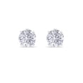thumbnail image 3 of Belinda Jewelz Sterling Silver Moissanite Earrings(5mm), 1 Carat Moissanite Stud Earrings, Moissanite Earrings For Women, Lab Created Diamond Earrings, Created Diamond Stud Earrings For Women, 3 of 7
