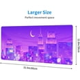 thumbnail image 3 of Anime City Mouse Pad Extended XL Gaming Mice Pad Office Desk Mat with Stitched Edges, Non-Slip Oversized Desk Pad, 31.5 X 11.8 Inch, 3 of 6