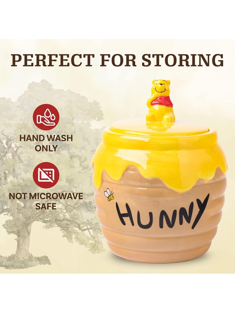 Silver Buffalo, Disney Winnie the Pooh Honey Pot Ceramic Snack Jar