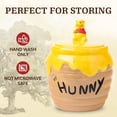 thumbnail image 4 of Silver Buffalo Disney Winnie the Pooh Honey "Hunny" Pot Sculpted 3D Hand Painted Ceramic Snack Cookie Jar (Small), 4 of 9