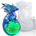 thumbnail image 1 of Molde de Resina LET'S RESIN Dragón con Capacidad de 18 fl.oz, 1 of 8