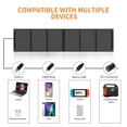 thumbnail image 3 of Panel solar portátil Keshoyal – Paneles solares plegables de 60 W con USB de 5 V y 18 V CC para camping, teléfono celular, tableta y dispositivos de 5-18 V – Compatible con estaciones de energía de ge, 3 of 5