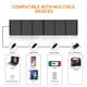 thumbnail image 3 of Panel solar portátil Keshoyal – Paneles solares plegables de 60 W con USB de 5 V y 18 V CC para camping, teléfono celular, tableta y dispositivos de 5-18 V – Compatible con estaciones de energía de ge, 3 of 5