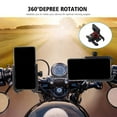 thumbnail image 2 of Soporte de teléfono de metal para bicicleta y motocicleta para smartphone Xs Max XR X 8 7 6 5, Negro, 2 of 9