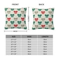 thumbnail image 2 of Fuzoiu Retro bows Print Square Pillow Cover,Hidden Zipper Design,Luxury Square Pillow Case, Throw Pillow,Couch Cushion-26"x26", 2 of 7