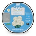 Holiday Time Super Bright LED Warm White G30 Christmas Lights, 57', 100