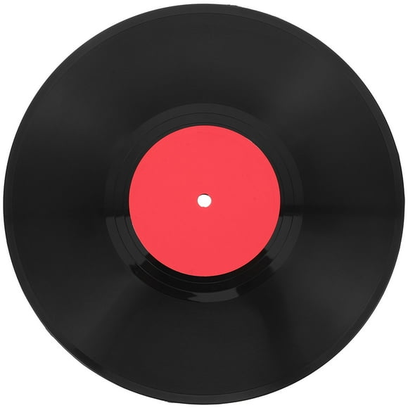 HEALEEP Vinyl Record Wall Sign Red Plastic Retro Style Enhancement for Music Lovers Home Bar 1Pcs