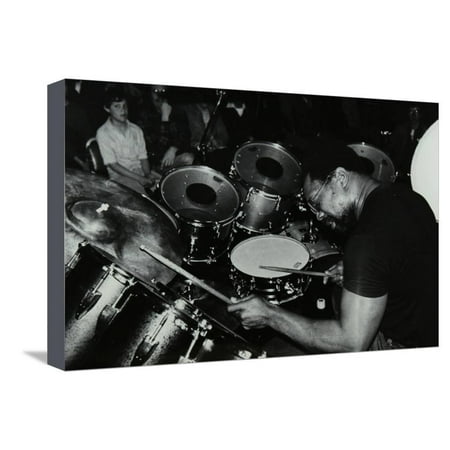 Billy London Suit Billy Cobham Conducting a Drum Clinic at the Horseshoe Hotel, London, 1980 Stretched Canvas Print Wall Art By Denis Williams ()