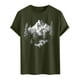 thumbnail image 4 of Camisa Casual de Cuello de la Tripulación de la Impresión de la Selva de Manga Corta Top Ligero de Poliéster para los Hombres, Camiseta de Manga Corta para el Uso Diario de Primavera Verano, 4 of 9