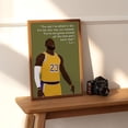 thumbnail image 4 of LOLUIS Inspirational Quotes Wall Art, Sports Motivational Art Print Decor Gifts for Home Office, Basketball Superstar Poster (Unframed 24"x36"), 4 of 5