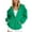 Light Blue, variant on Ediodpoh Women's Casual Solid Color Zipper Pocket Hoodie Womens Hoodies with Zippers Black S