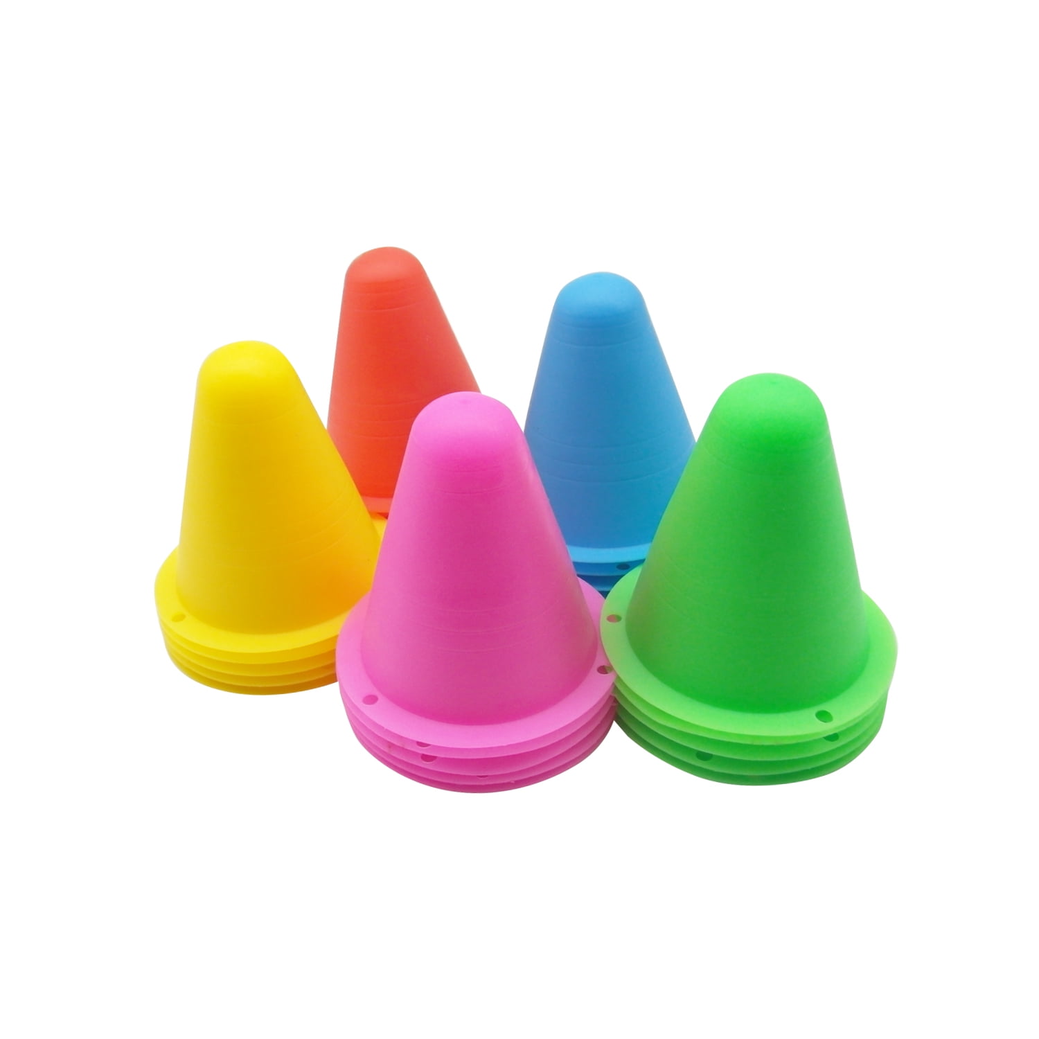 50pcs 3" Space Marker Cone in Mixed Colors Sport Running Football Soccer Rugby Skate Fitness Agility Training RC... by