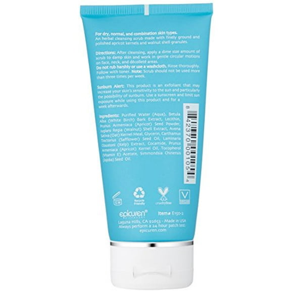 Epicuren Discovery Fine Herbal Facial Scrub Apricot, 2.5 Fl Oz