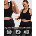 thumbnail image 5 of Plus Size Sports Bra for Women Racerback Wireless Padded Bra for Yoga, Hiking, Cycling, 5 of 6