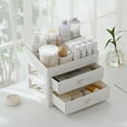thumbnail image 4 of fastboy 1/2/3 Desk Drawer Organizer - Anti-slid Bottom And Wide Application Classroom Desktop Storage Tools White 2 layers 1 Pc, 4 of 6