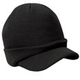 thumbnail image 2 of Gorro de lana Salvador Clásico Unisex con visera Gorro de invierno 8 Colores negro, 2 of 8