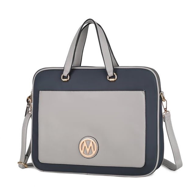 MKF Collection by Mia K. MKF-LP100LGRY Nina Laptop Case