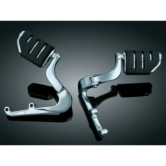 Kuryakyn Chrome Rubber Passenger Cruise Foot Pegs Honda Goldwing Valkyrie 1800