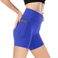 thumbnail image 5 of DHFJKG High Waisted Yoga Shorts For Womens With Pockets Solid Color Workout Tight Shorts Athletic Wear, 5 of 7