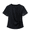 black, variant on Women's Casual T-Shirts Side Twisted Knot Short Sleeve Top Soft Summer Blouses Work