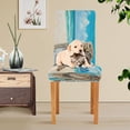 thumbnail image 6 of BZSMCE Chairs Slipcovers Dining Chair Covers Owls Stand Signboard by The Sea Creative Pattern, 6 of 7