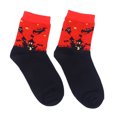 thumbnail image 1 of Chaussettes Style Halloween en Coton pour Femmes Filles (Rouge), 1 of 8