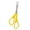 Yellow, variant on White Stainless Steel Eyebrow Trimmer Scissor With Comb Precision Cutter