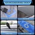 thumbnail image 4 of Rooftop Cargo Carrier Bag Water-Resistant Roof Bag Aero Car Top Carrier for Vehicle with/Without Racks 600D PVC, Includes 8 Door Hooks, 4 Reinforced Straps, Storage Bag, Non-Slip Mat, 4 of 8