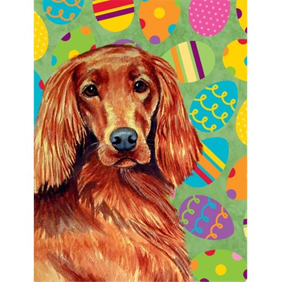 11 x 15 in. Irish Setter Easter Eggtravaganza Garden Size Flag