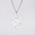 thumbnail image 2 of Stainless Steel Necklace Three Layers of Eternal Flower Pendant For Women, 2 of 9
