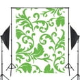 thumbnail image 2 of ABPHOTO Polyester Classic Style Photography Backdrops 5x7ft/150X210cm Green Floral Pattern Background Baby Photo Studio Props, 2 of 5