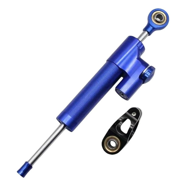 Estabilizador de amortiguador de dirección de motocicleta Universal, accesorios ajustables fáciles de instalar, repuestos para motocicleta, bicicleta , Azul DYNWAVEMX Amortiguadores de dirección