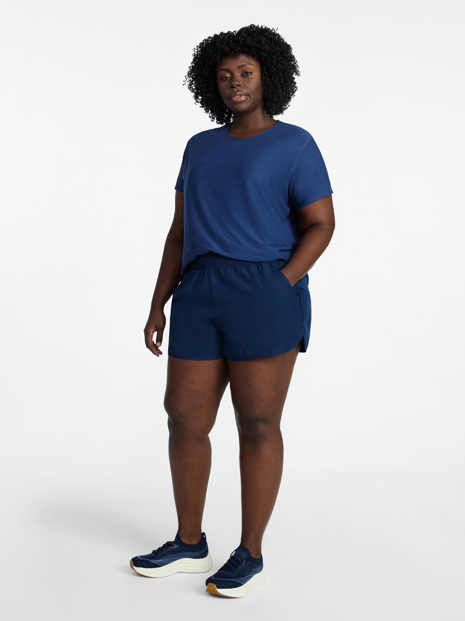 Athletic Works Women's and Women's Plus Core Running Shorts, Sizes XS-4X