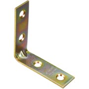 Stanley Hardware 802211 2" Satin Brass Corner Braces, 4 Count