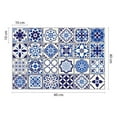 thumbnail image 3 of Walplus Peel and Stick Backsplash Spanish and Moroccan Blue Wall Tile Decals 48 Pcs 4" x 4", 3 of 11