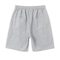 thumbnail image 4 of Men's Linen Shorts with Big Pockets Lightweight Breathable Casual Beach Vacation Shorts for Men Summer Yoga Big and Tall Size S-3XL Gray, 4 of 8