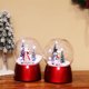 thumbnail image 5 of Inteprter Caja de música de Navidad Giratoria Papá Noel Muñeco de nieve Bola de cristal Cajas musicales decorativas adorables Luz LED Bola de Kits de decoración para fiestas Papá Noel, 5 of 6