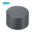 thumbnail image 3 of Uxcell 1-1/2" Pipe End Cap Fitting, 10 Pack Furniture Grade Plug Coupling Grey, 3 of 6