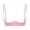 Pink, variant on Women's Satin Balconette Bra Demi Half Cup Push Up Underwire Bra Lingerie Shelf Bra Tops Black L