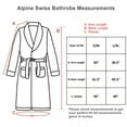 thumbnail image 6 of Alpine Swiss Womens Luxury Waffle Knit Cotton Bathrobe Shawl Collar Spa Robe, 6 of 8
