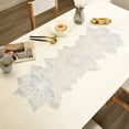 thumbnail image 4 of LINLIN Leaf Shaped Placemats PVC Hollow Table Runner Non-slip Decorative Table Mats Placemat for Home Party Kitchen Dining Wedding Decor, 4 of 6
